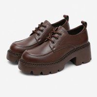 Women's Platform Loafers with Notched Sole