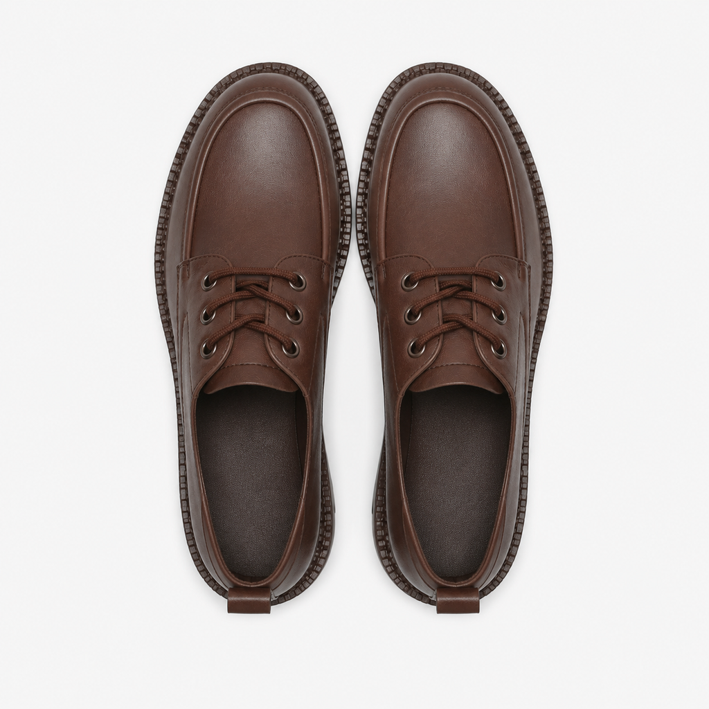 Women's Platform Loafers with Notched Sole
