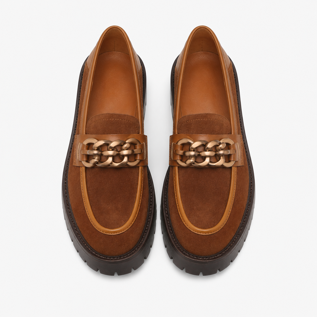 Women's Chain Platform Loafers