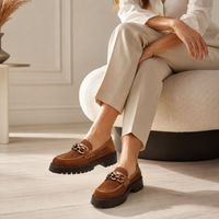 Women's Chain Platform Loafers