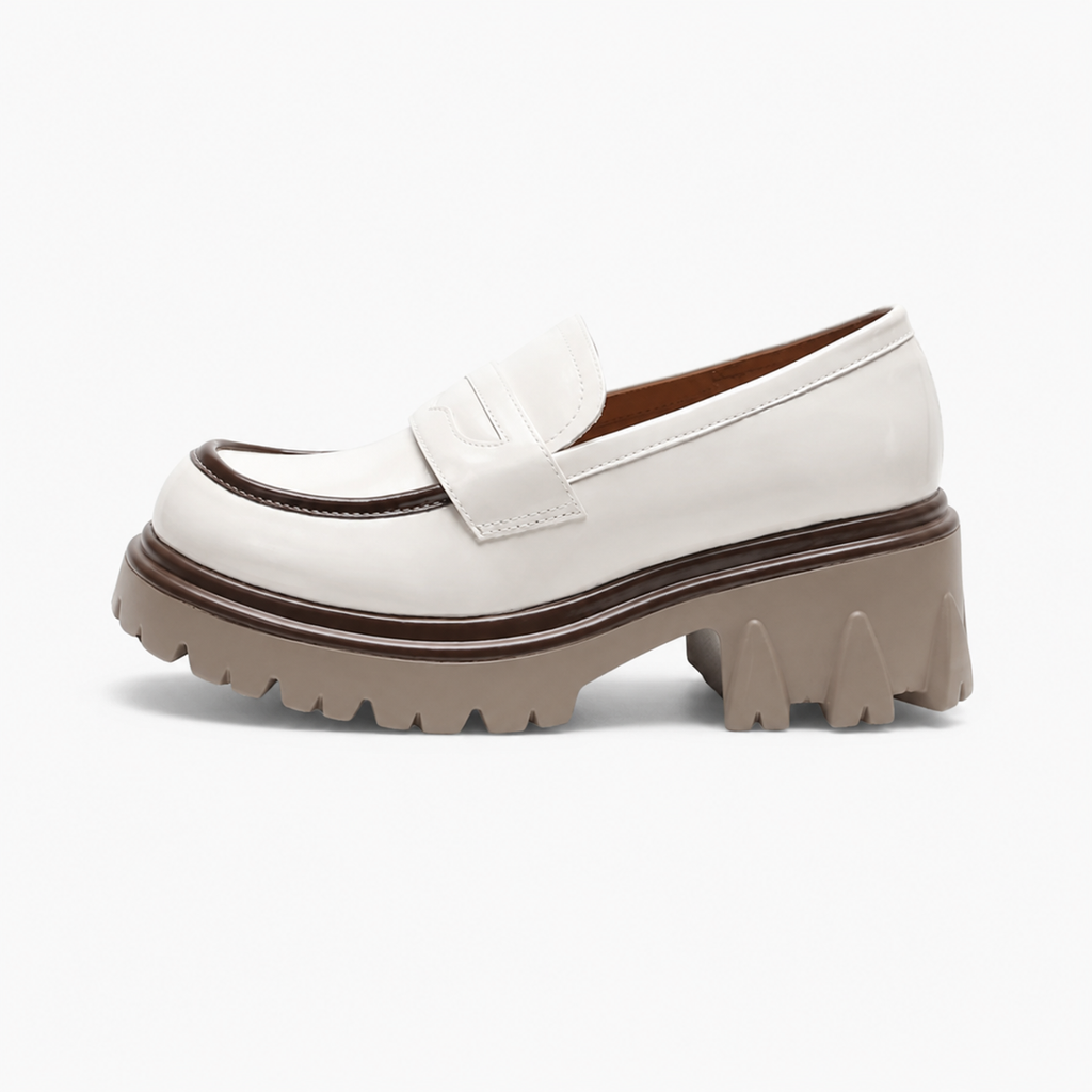 Boys' Navy Blue Leather Loafers