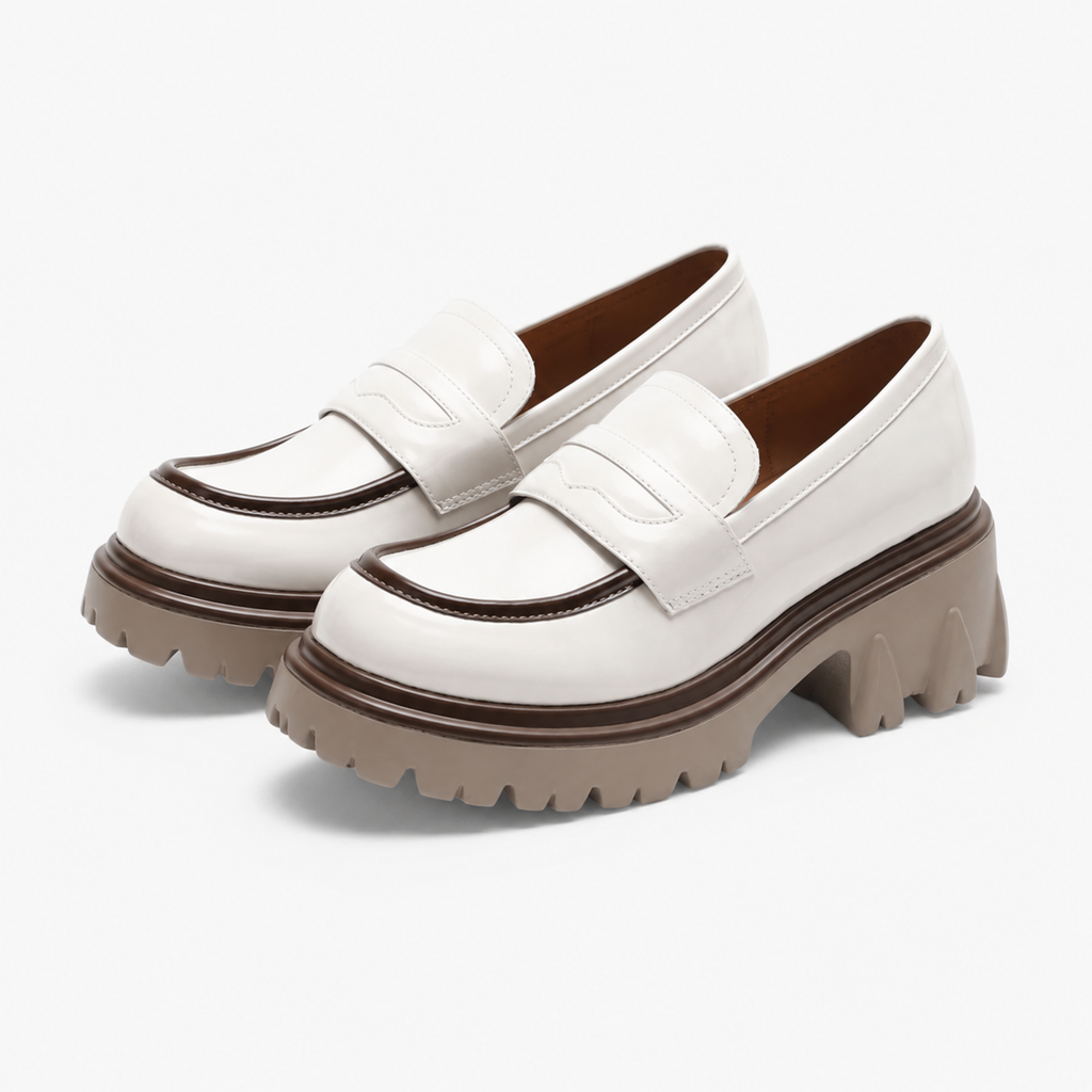 Boys' Navy Blue Leather Loafers