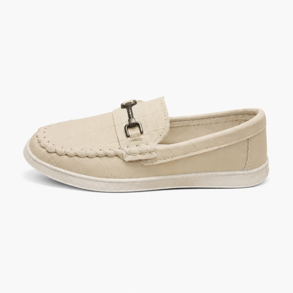 Boy's Beige Loafers