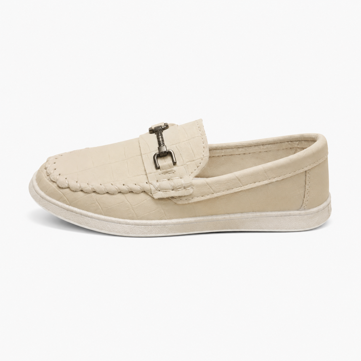 Boy's Beige Loafers