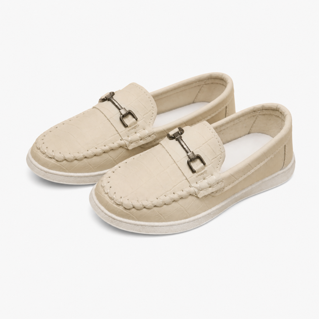 Boy's Beige Loafers