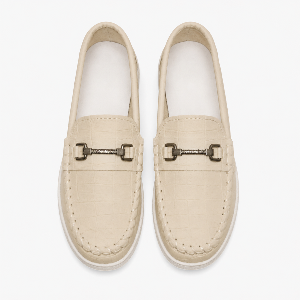 Boy's Beige Loafers