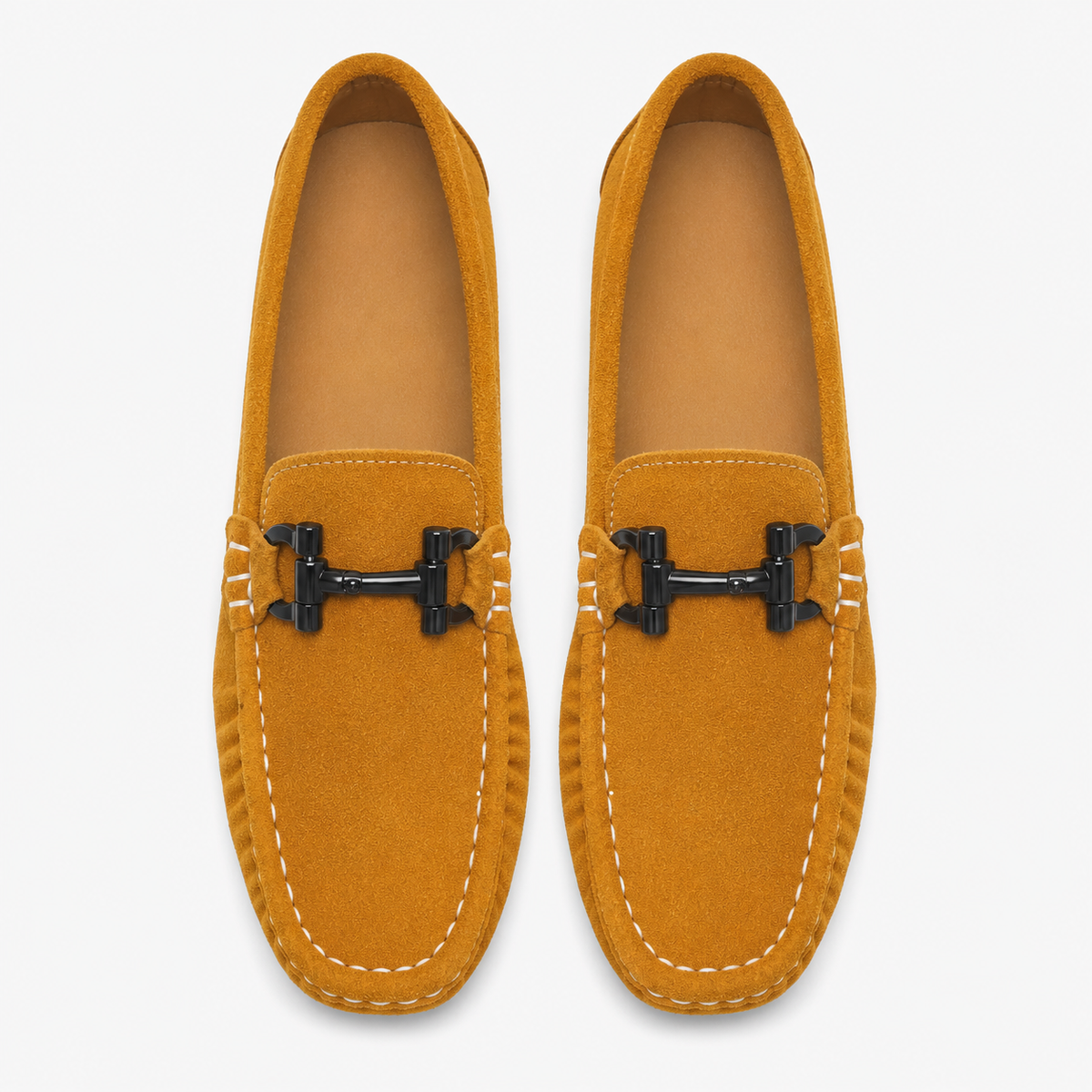 Boys' Camel Suede Loafers