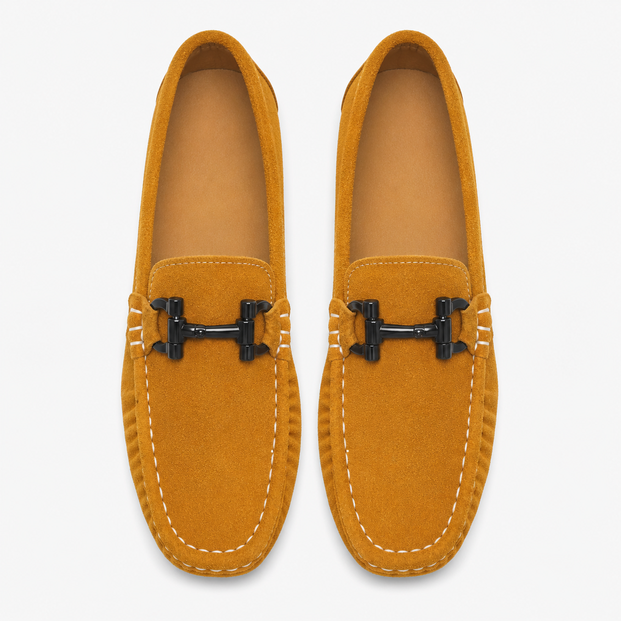 Boys' Camel Suede Loafers