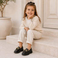 Girls' Loafers with Notched Sole