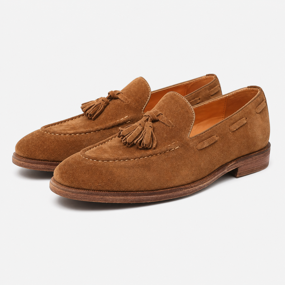 Men's Suede Tasseled Loafers