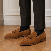 Men's Suede Tasseled Loafers
