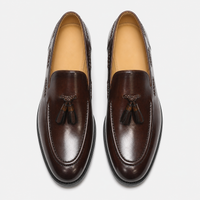 Men's Brown Tasseled Loafers
