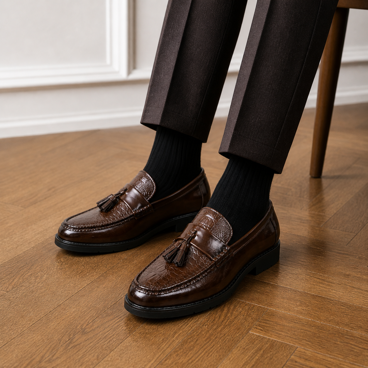 Elegant Men's Tasseled Loafers