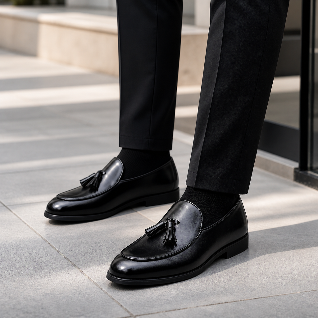 Men's Tasseled Loafers – Leather Sole