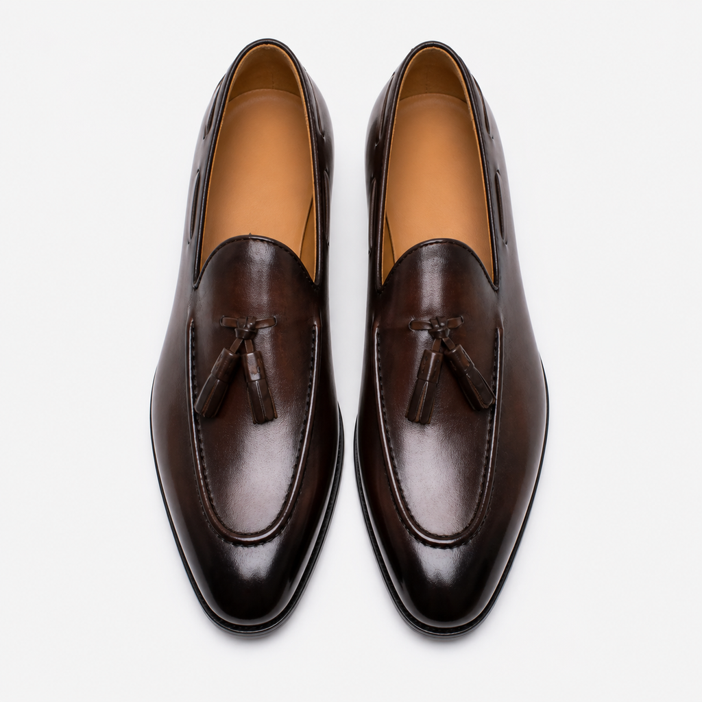 Men's Tasseled Loafers – Hand Stitching
