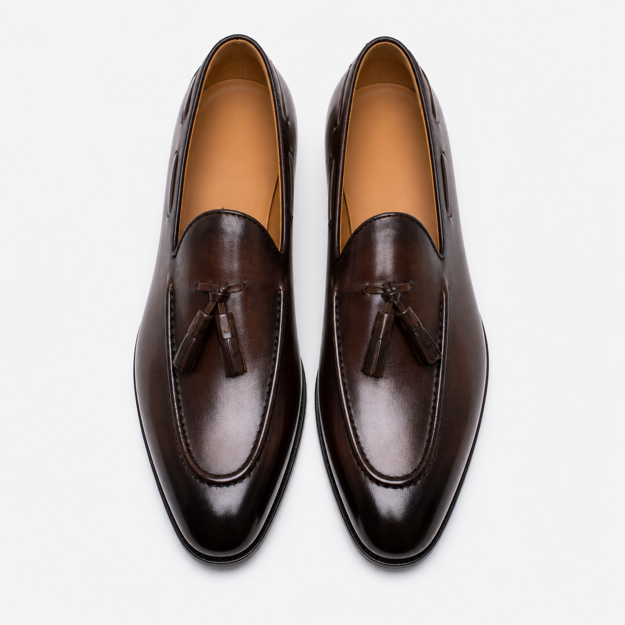 Men's Tasseled Loafers – Hand Stitching