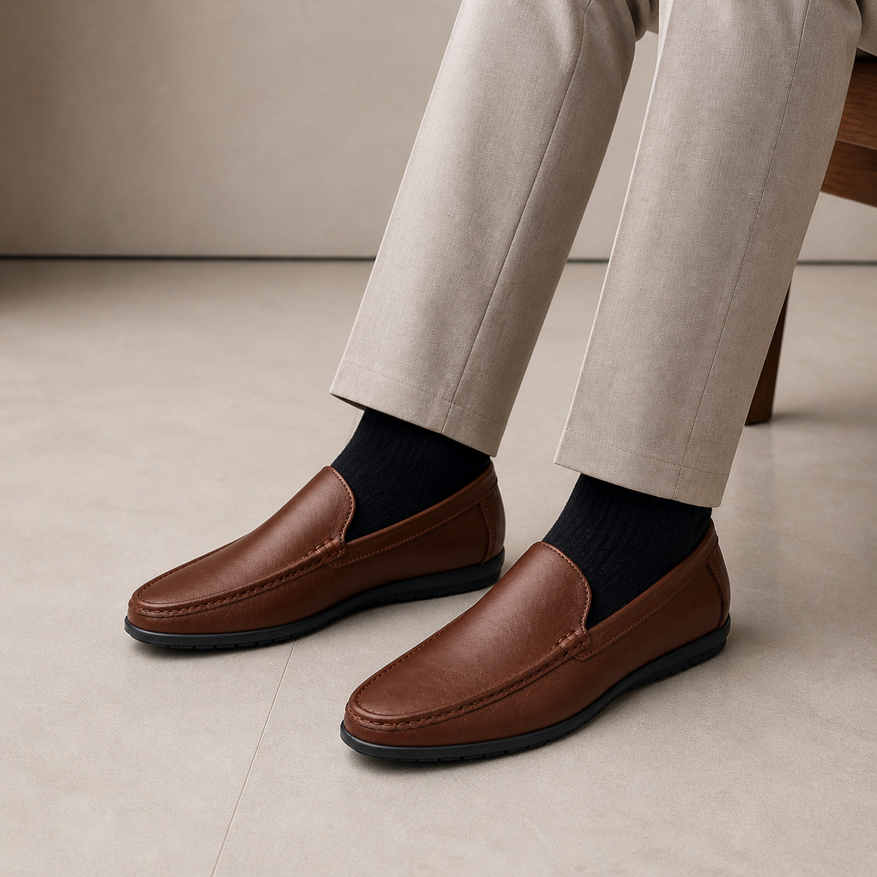 Men's Wedding Leather Loafers