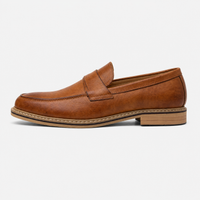 Men's Cognac Wedding Loafers