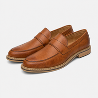 Men's Cognac Wedding Loafers