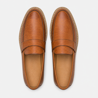 Men's Cognac Wedding Loafers