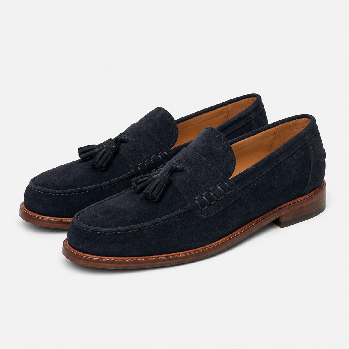 Men's Navy Blue Wedding Loafers