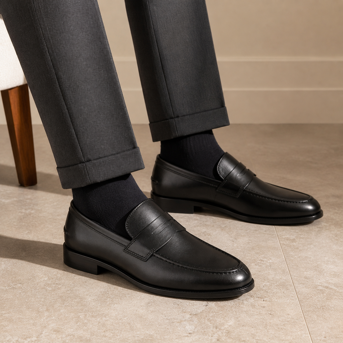 Men's Wedding Loafers – Black