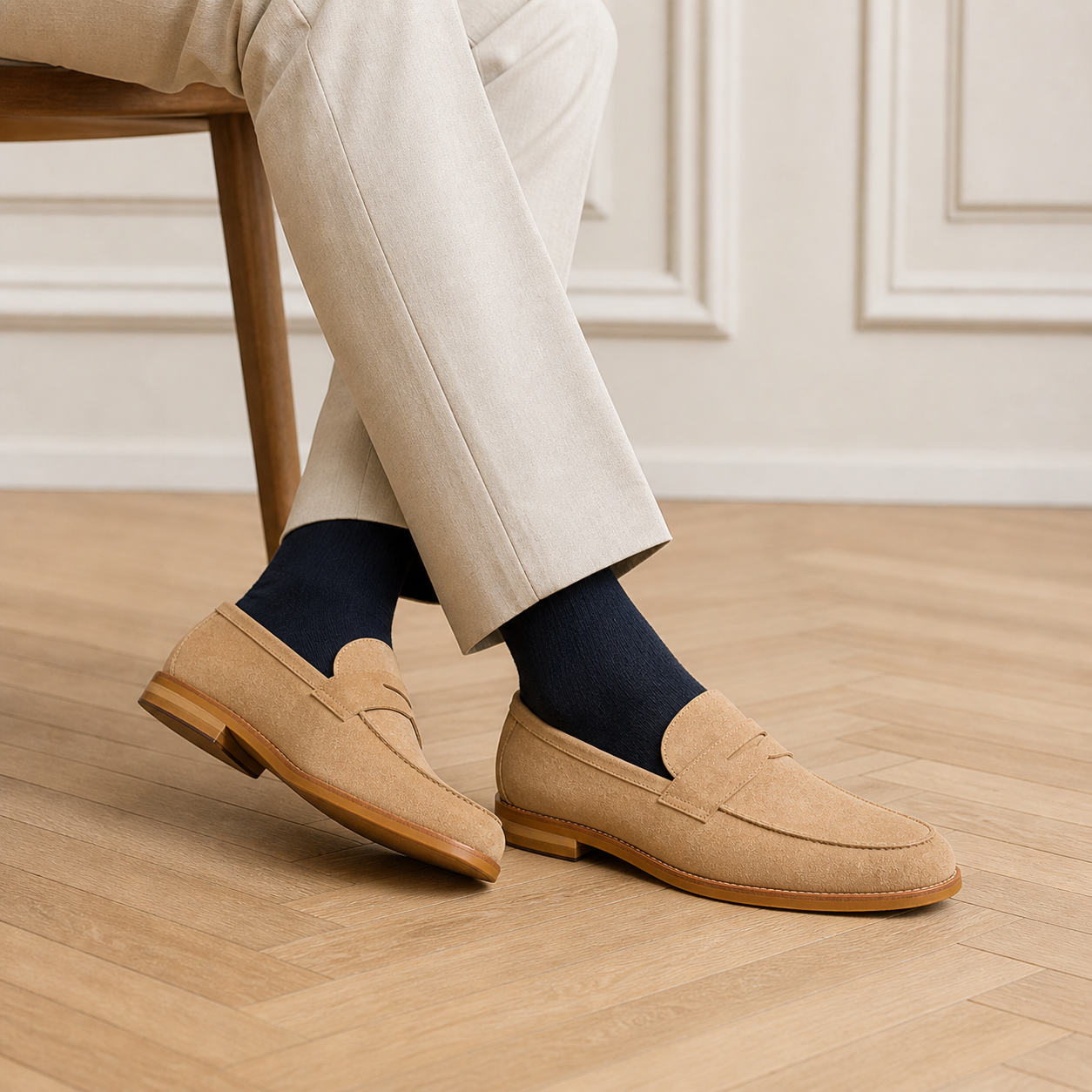 Men's Loafers for Linen Wedding Suits