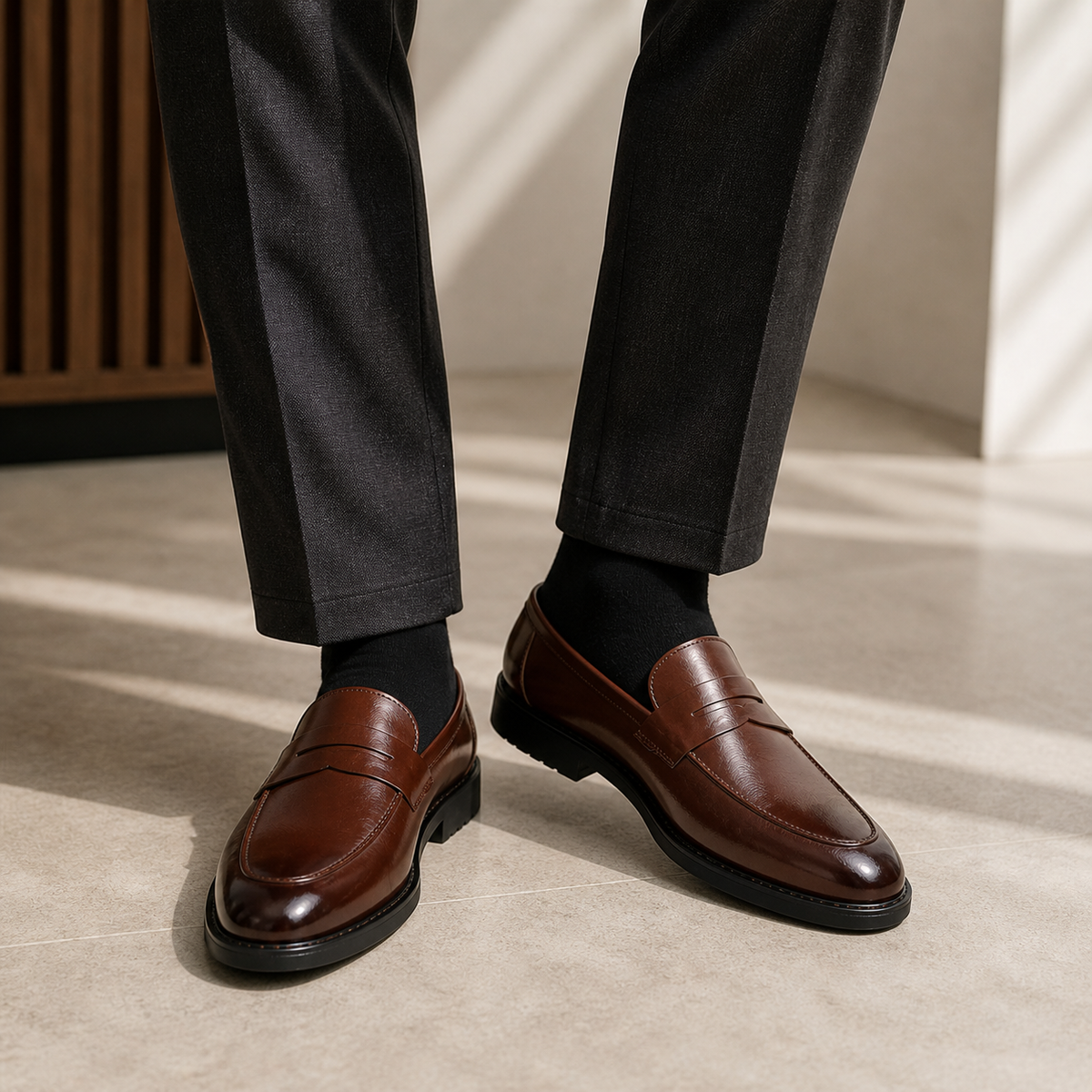 Men's Wedding Loafers – Leather Sole