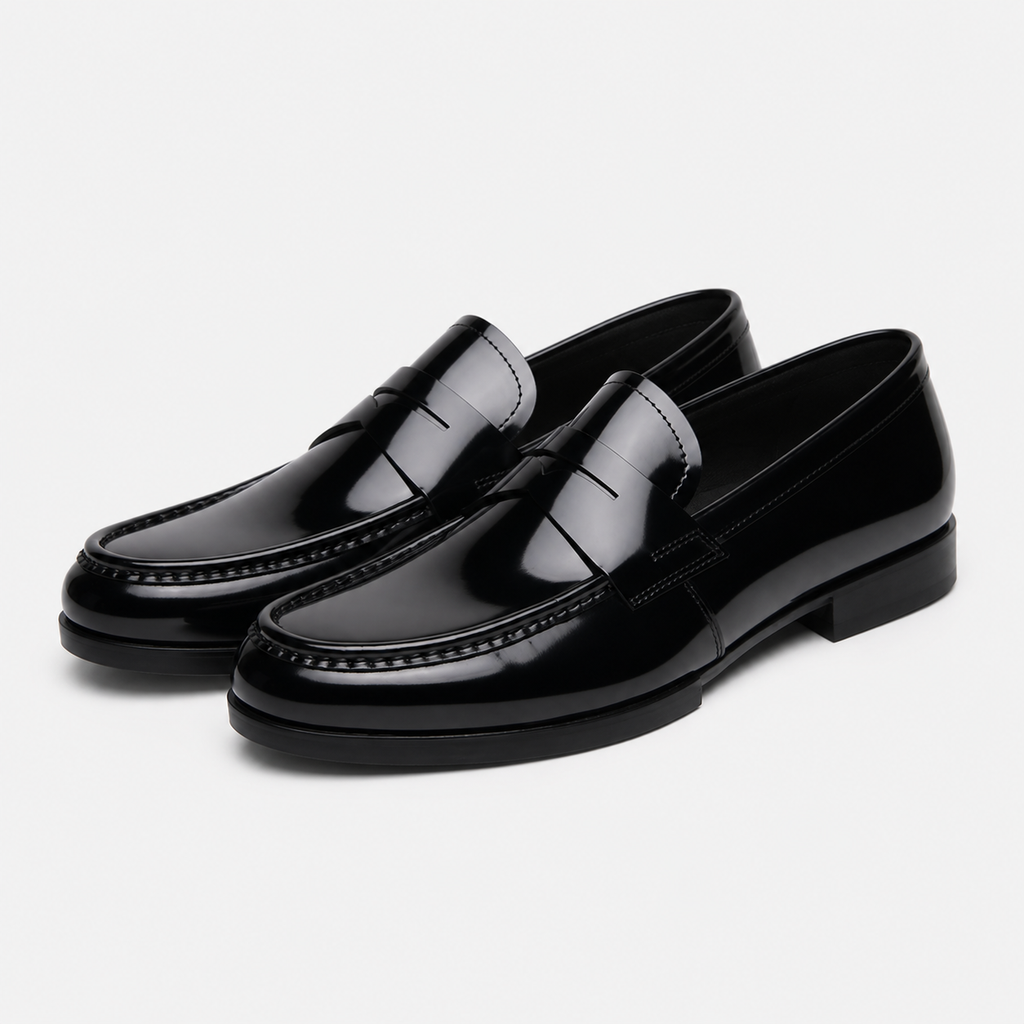 Men's Patent Loafers – Black