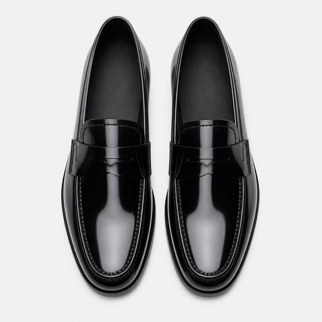 Men's Patent Loafers – Black