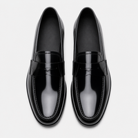 Men's Patent Loafers – Black