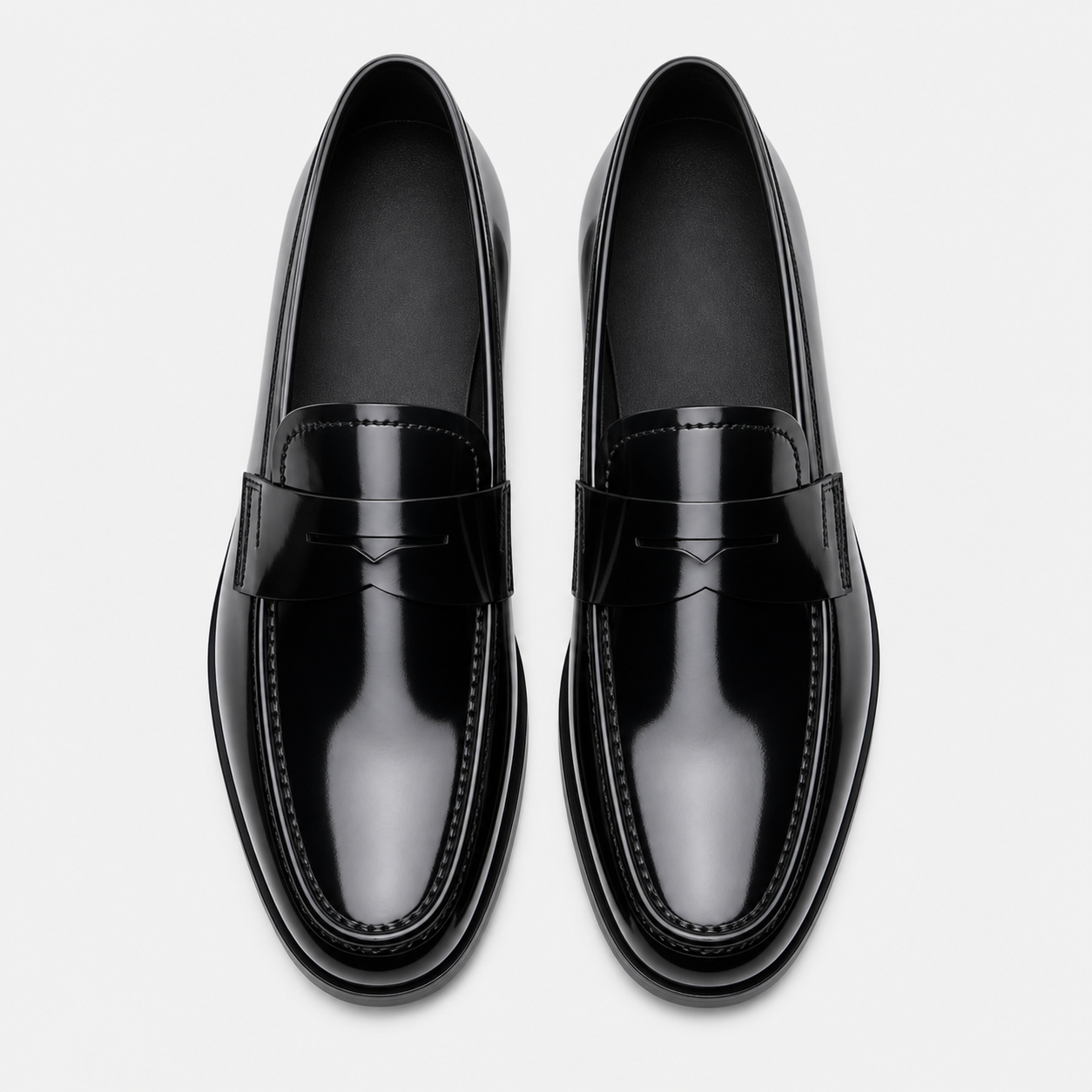 Men's Patent Loafers – Black