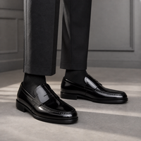 Men's Patent Loafers – Black