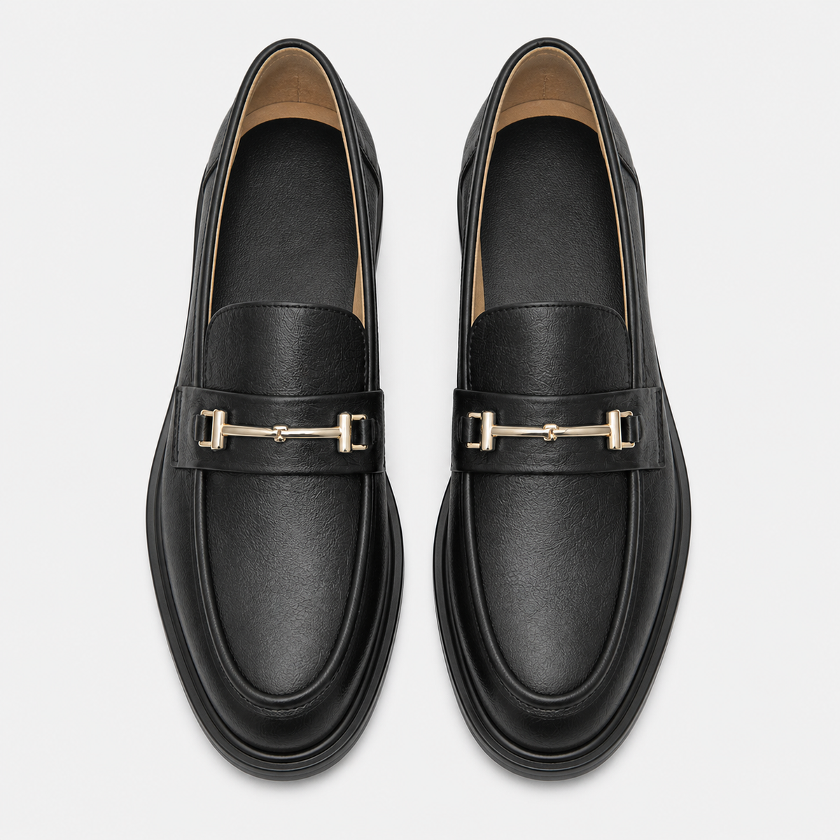 Women's Leather Loafers – Black