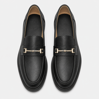 Women's Leather Loafers – Black