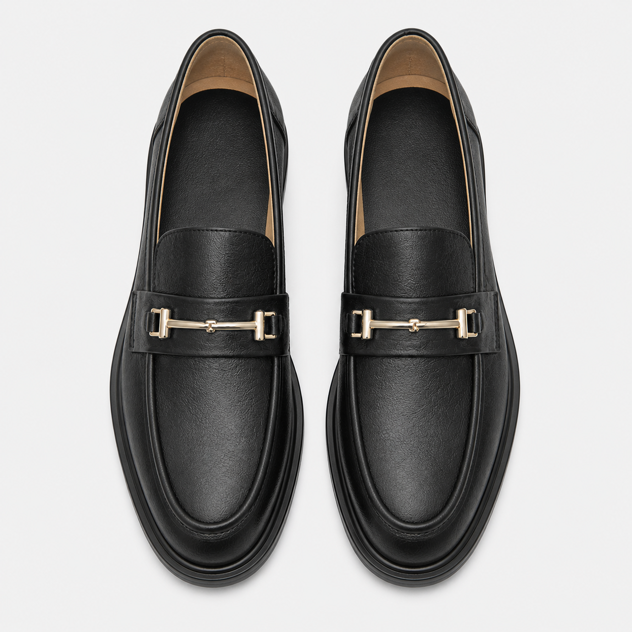 Women's Leather Loafers – Black