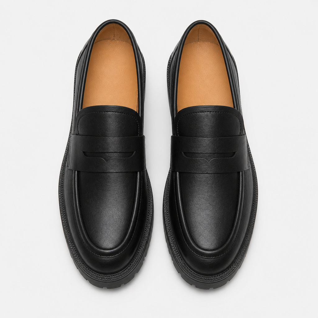 Women's Platform Loafers – Black