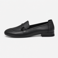 Women's Leather Heeled Loafers