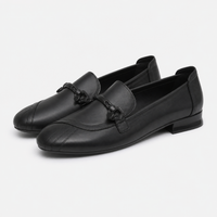 Women's Leather Heeled Loafers