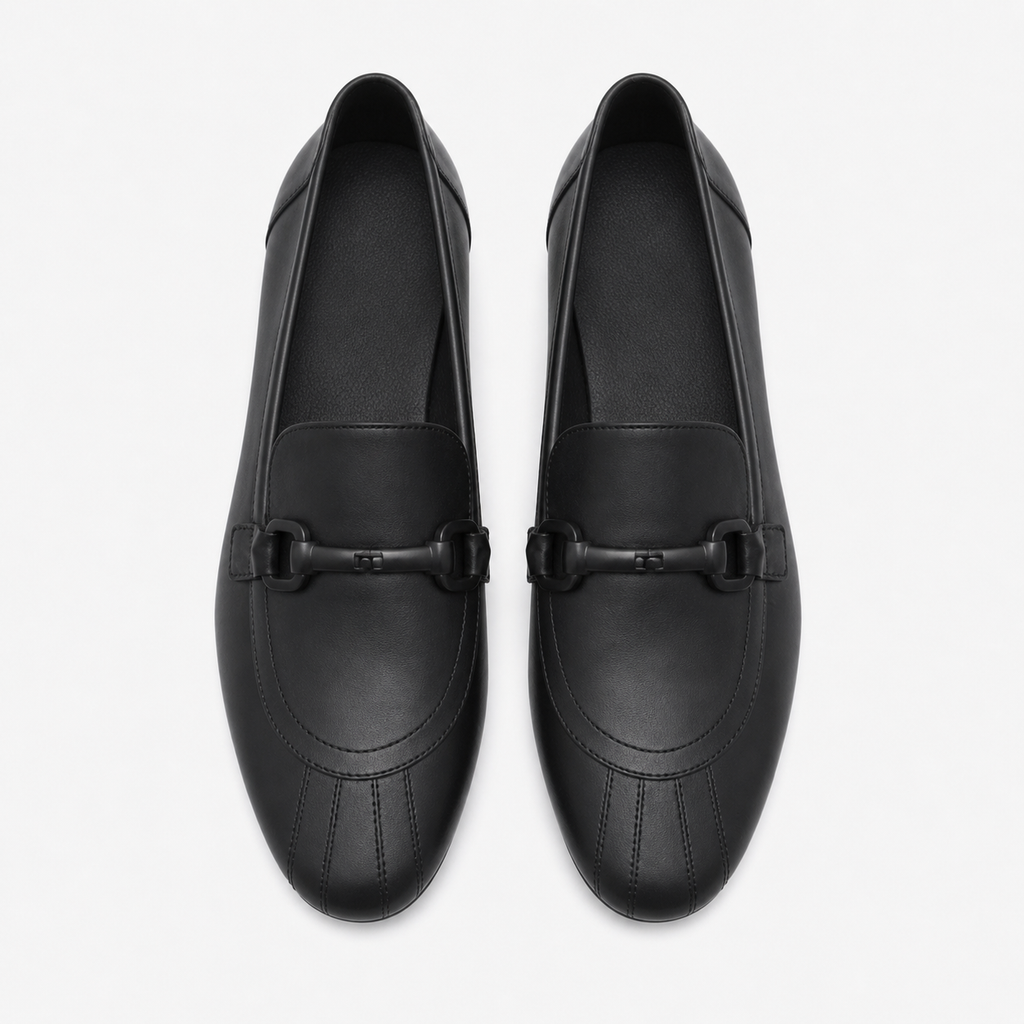 Women's Leather Heeled Loafers