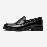 Men's Leather Loafers – Black