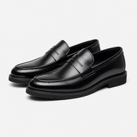 Men's Leather Loafers – Black