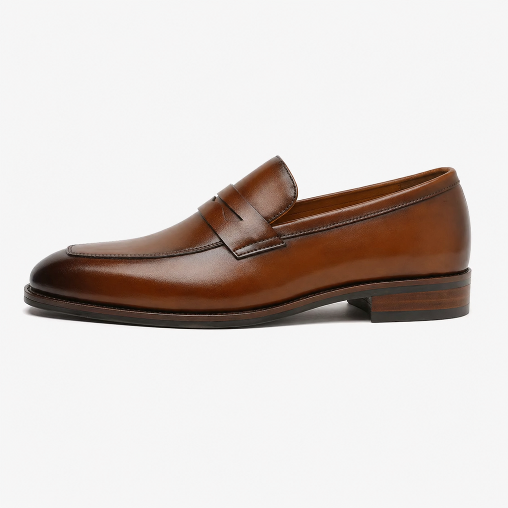 Men's Brown Leather Loafers