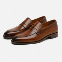 Men's Brown Leather Loafers