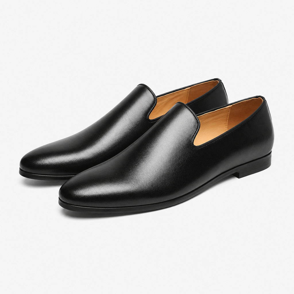 Men's Leather Loafers Without Laces