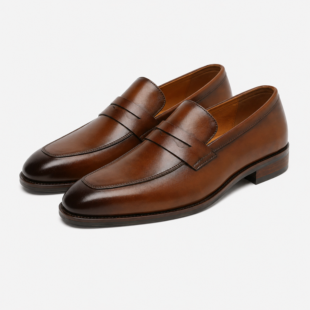 Men's Leather Loafers – Hand-Stitched