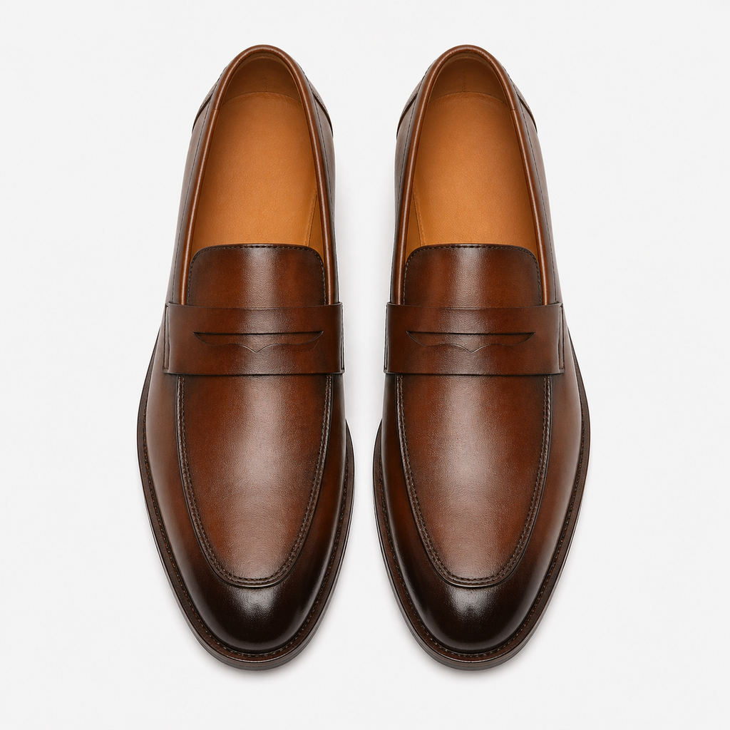 Men's Leather Loafers – Hand-Stitched