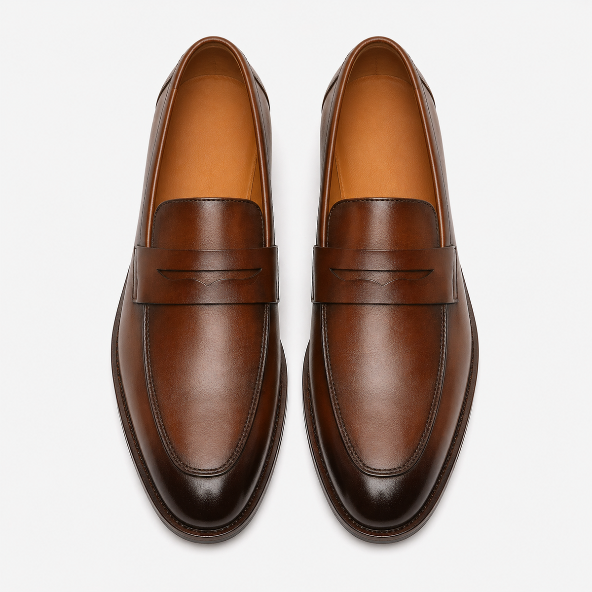 Men's Leather Loafers – Hand-Stitched