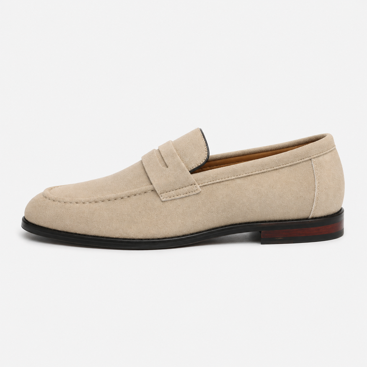 Men's Suede Loafers – Beige