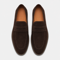 Men's Brown Suede Loafers